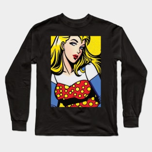 Pop Art Pin-up 1 Long Sleeve T-Shirt